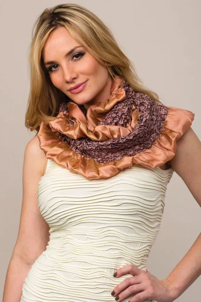 Fair trade silk infinity scarf