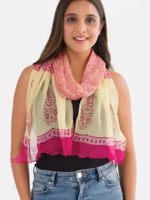 Sheela Paisley Chiffon Scarf