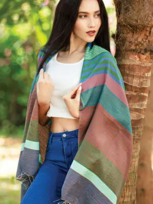 Samita Multicolor Stripes Scarf