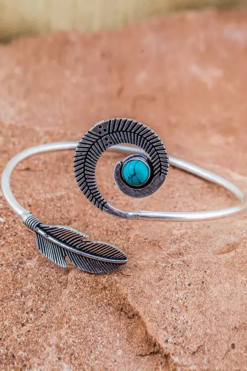 Fair Trade Turquoise Silver Bracelet from India