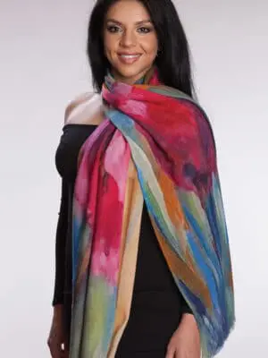 Reena Floral Wool Shawl