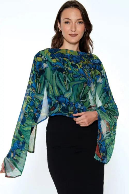 Aloka Irises Scarf