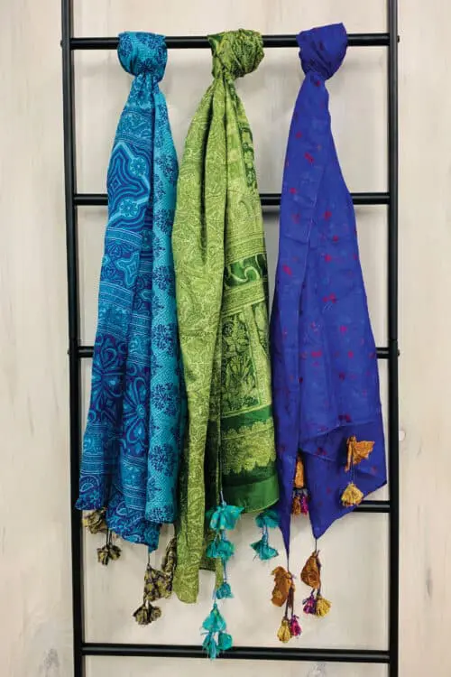 Recycled Sari Scarves