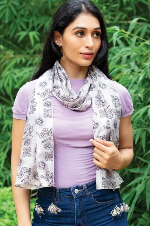 Recycled Silk Sari Scarf