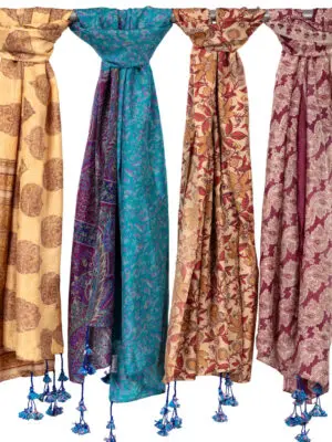 Recycled Silk Sari Scarves