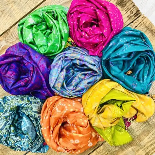 Recycled Sari Scarves