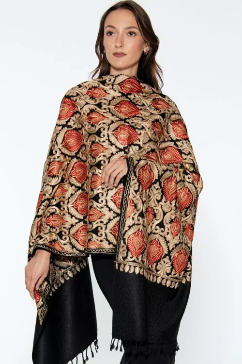 Mandira Fine Embroidered Shawl