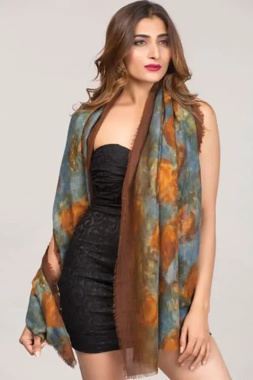 Reena Printed Wool Shawl