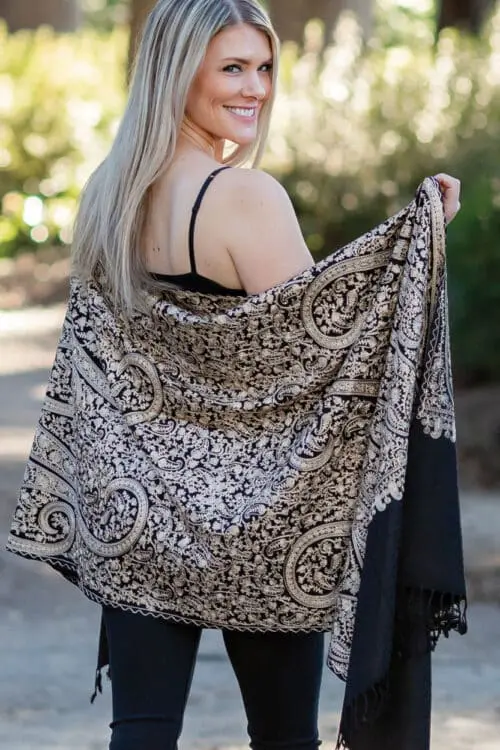 Tanaya Embroidered Shawl