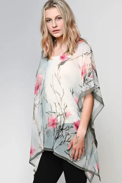 Kumari Floral Print Tunic Top