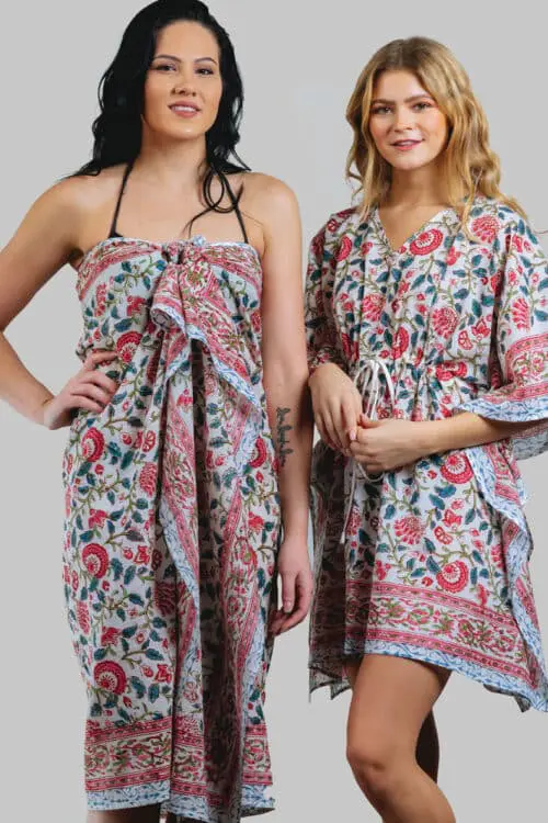 Block Printed Cotton Sarongs
