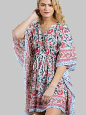 Block Printed Cotton Caftans