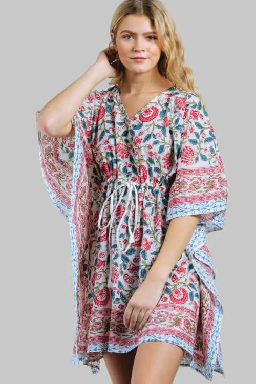 Block Printed Cotton Caftans