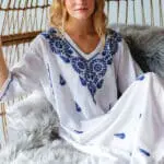 Parama Embroidered Cotton Caftans
