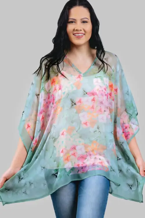 Kumari Floral Print Tops