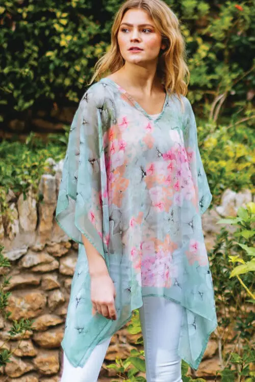 Kumari Floral Print Tops