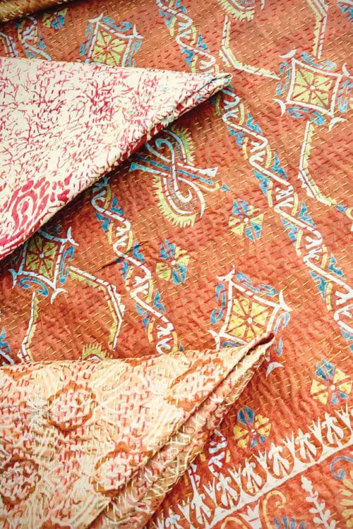 Kantha Scarves Closeup