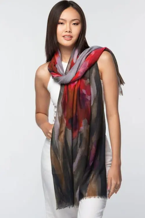 Reena Lightweight Wool Shawl