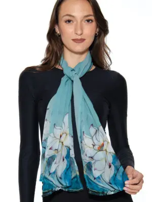 Akira Chiffon Lotus Scarf