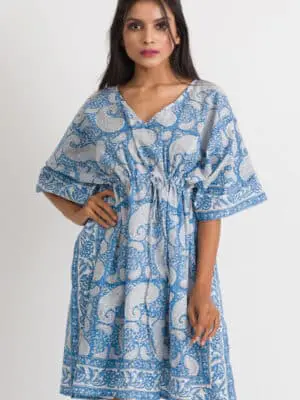 Block Print Paisley Caftans
