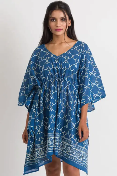 Block Print Indigo Caftans