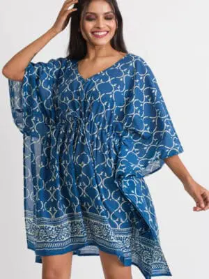 Block Print Indigo Caftans