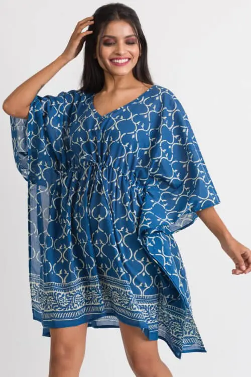 Block Print Indigo Caftans