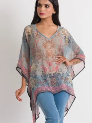 Kumari Paisley Crepe Top