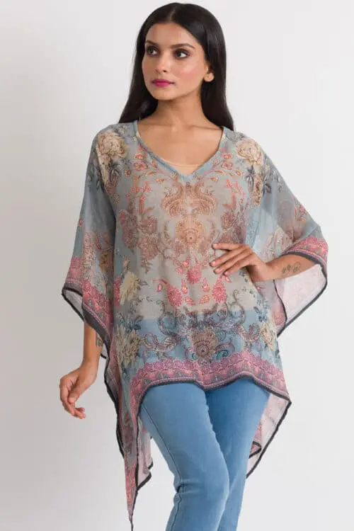 Kumari Paisley Crepe Top