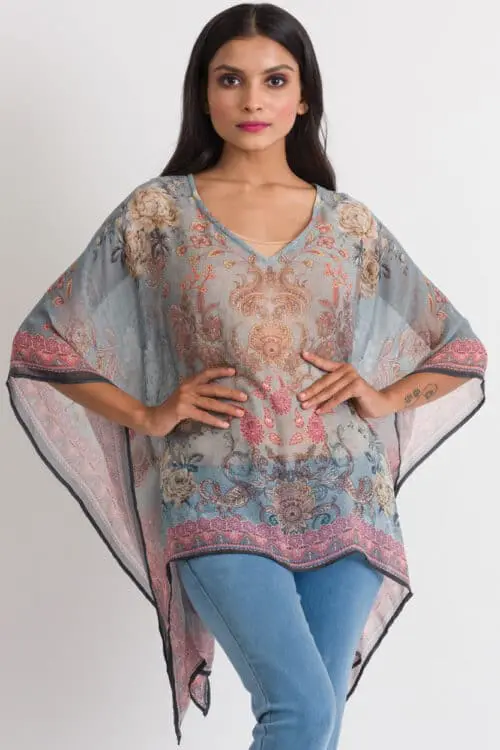 Kumari Paisley Crepe Top