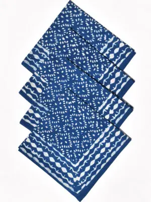 Block Print Indigo Napkins
