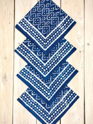 Block Print Indigo Napkins