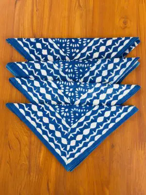 Block Print Indigo Napkins