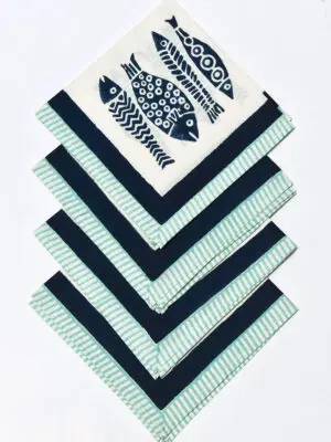 Fish Napkins Set