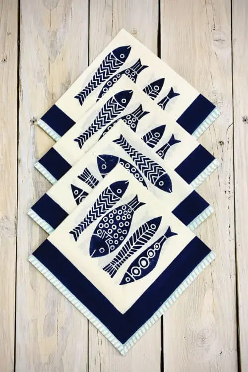 Fish Napkins Set