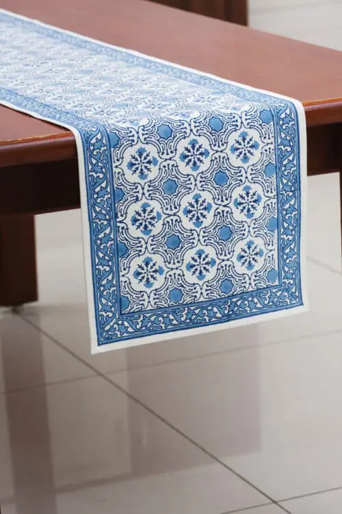 Blue Table Runner