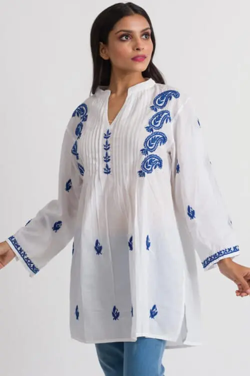 Kamalika Blue Cotton Tunic