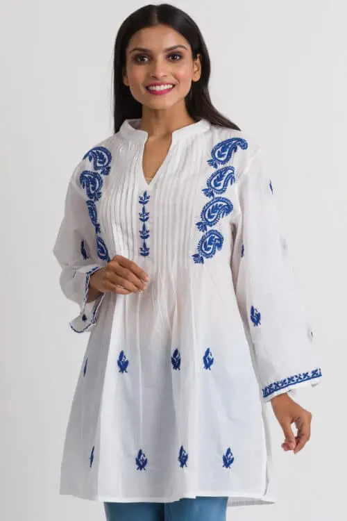 Kamalika Blue Cotton Tunic