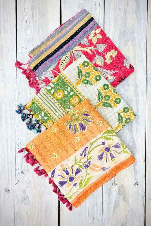 Cotton Kantha Scarves
