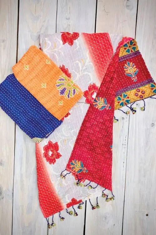 Cotton Kantha Scarves