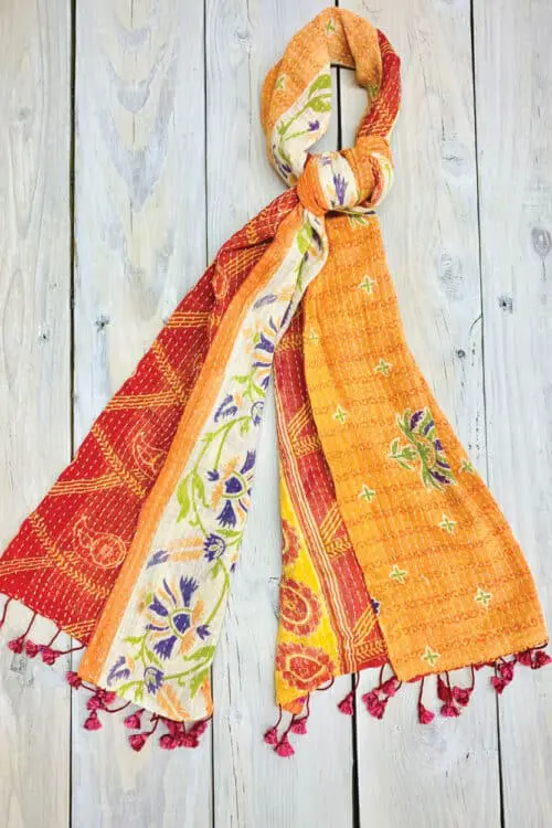 Cotton Kantha Scarves