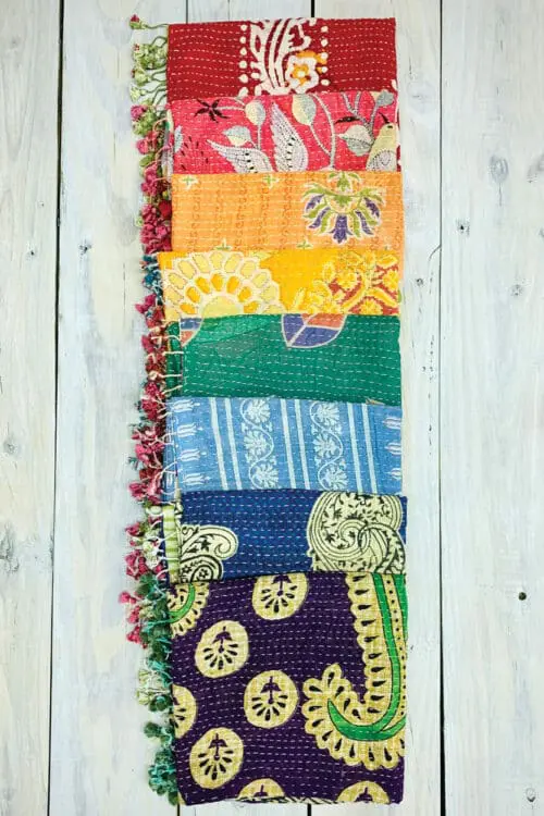 Cotton Kantha Scarves