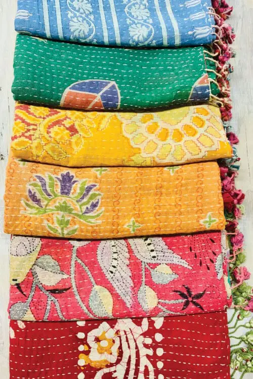 Cotton Kantha Scarves