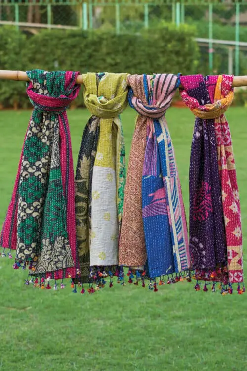 Cotton Kantha Scarf SC-288