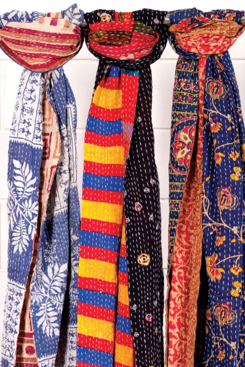 Cotton Kantha Scarves