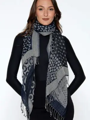 Kalya Soft Black Shawl