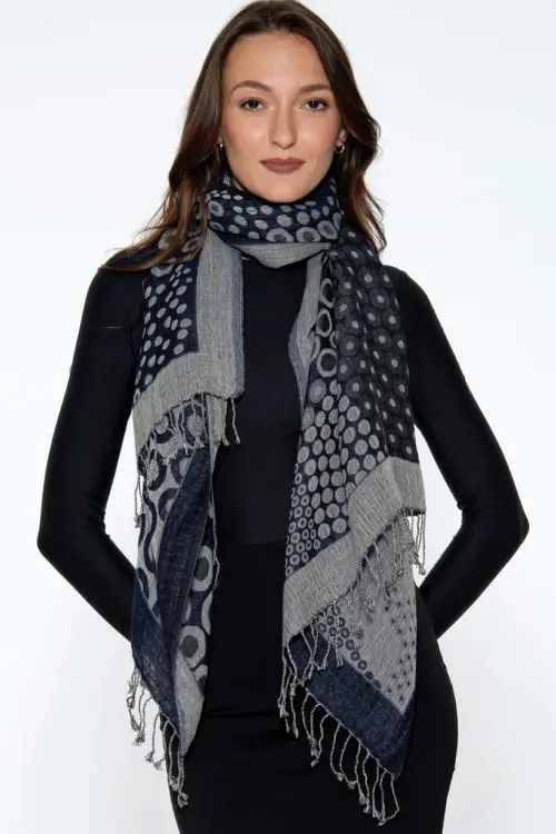 Kalya Soft Black Shawl