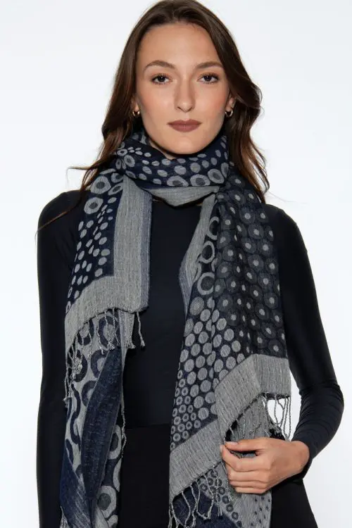 Kalya Soft Black Shawl