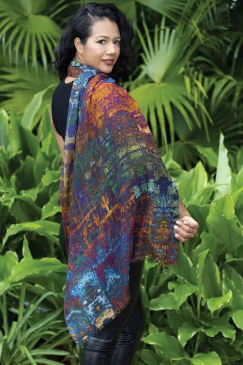 Reena Modern Print Shawl