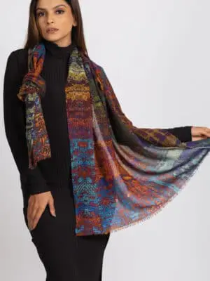 Reena Printed Wool Shawl
